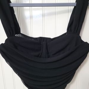 Black crop top Size S